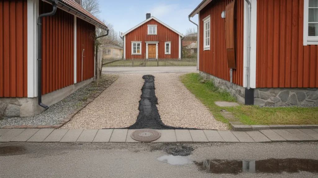 byte av vatten och avloppsservis med terst llning i vagnh rad trosa