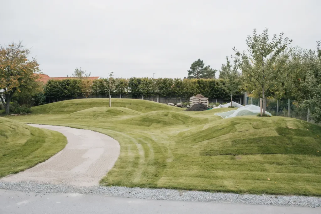finplanering av tomt med gr ss dd i v sterljung