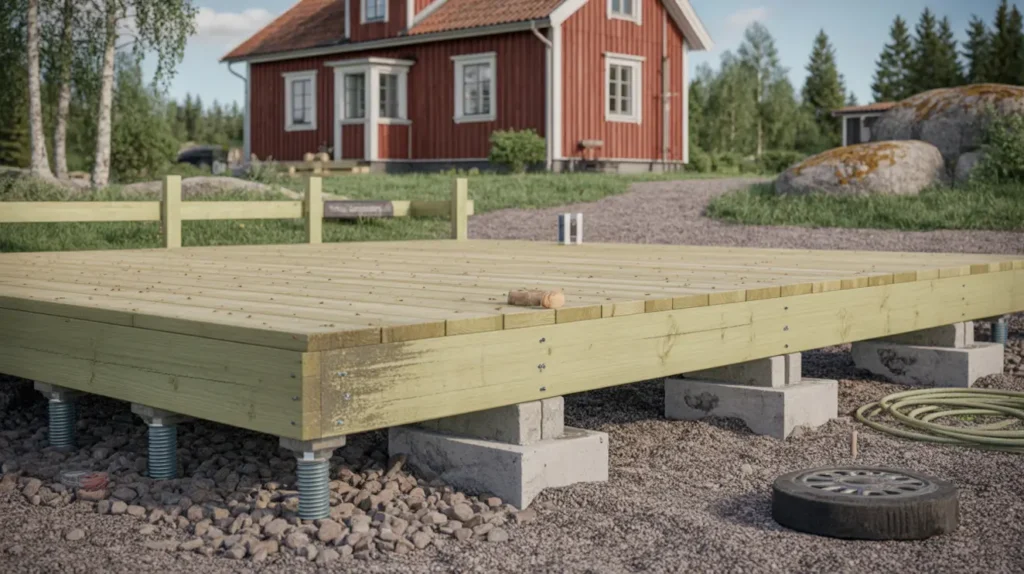 markskruv eller betongplint till altan och staket val b righet montage och kostnad f r villa gare