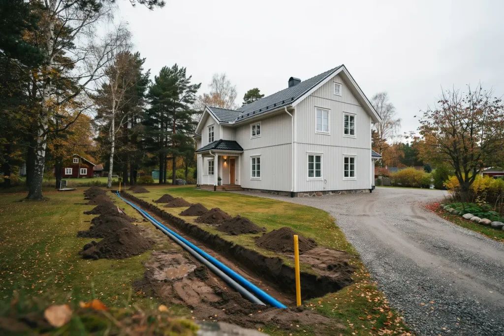 inkoppling av fastighet till kommunalt vatten och avlopp i v sterljung trosa