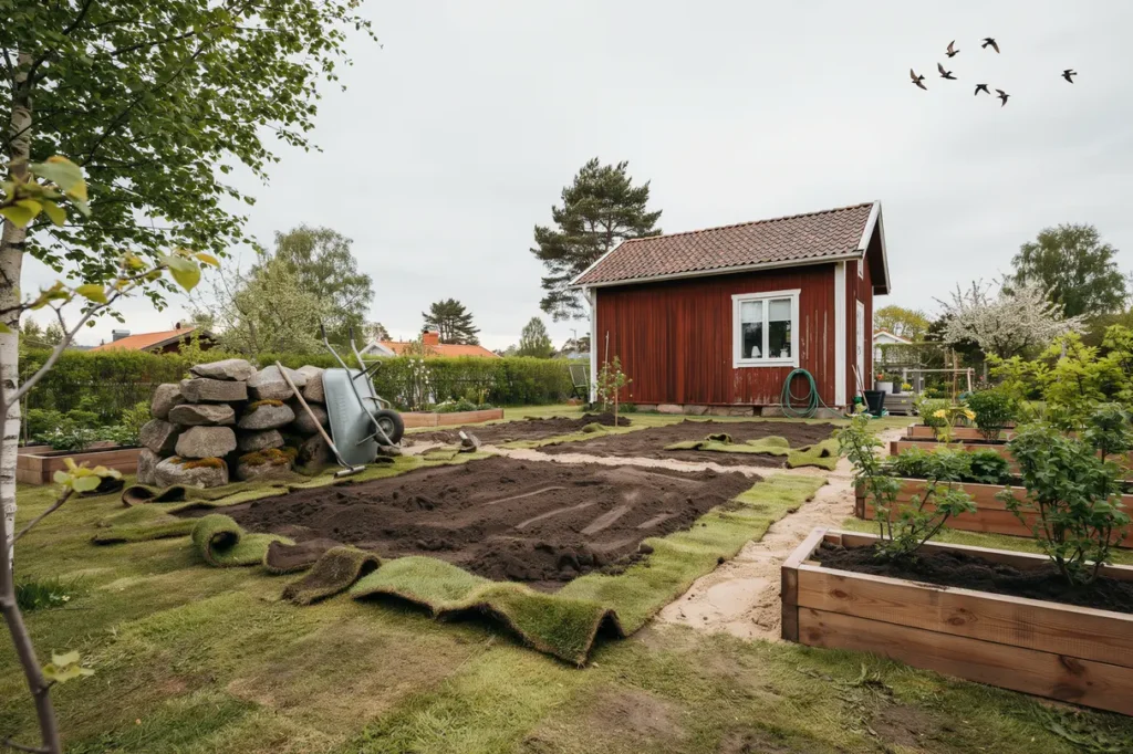 juli p tomten s f rbereder du marken f r h stens gr smatta h ck och planteringar