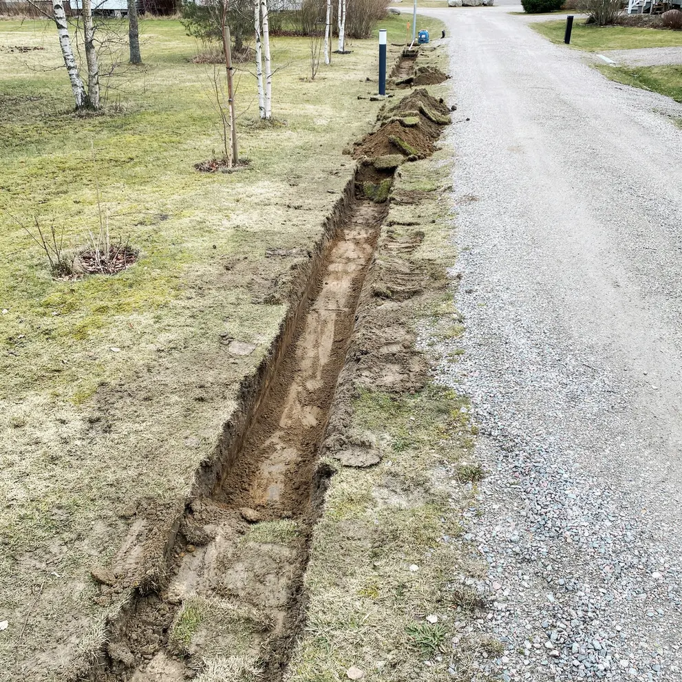 dikning dikesrensning markavvattning trosa vagnharad sormland