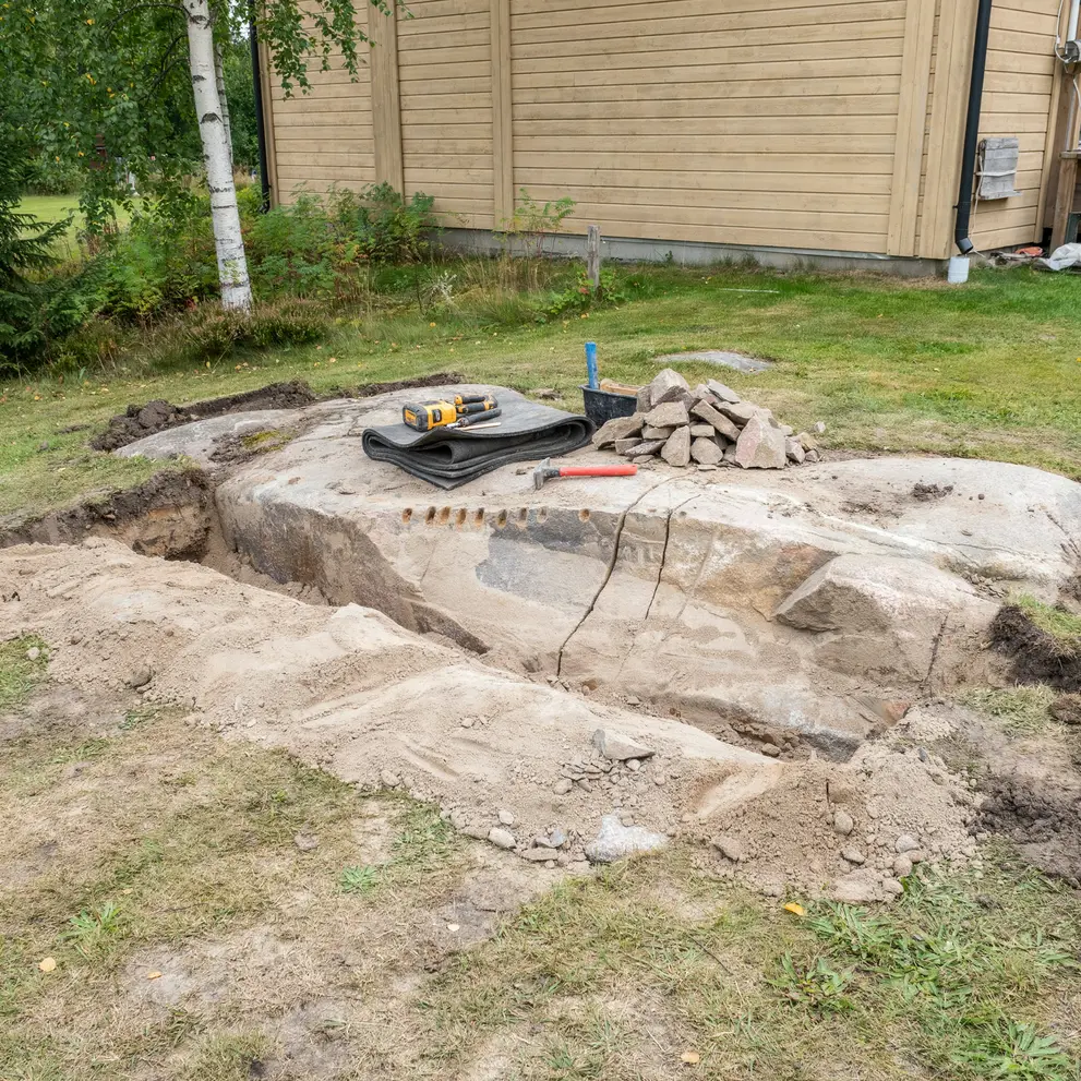 stensprackning bergsprangning trosa vagnharad sormland